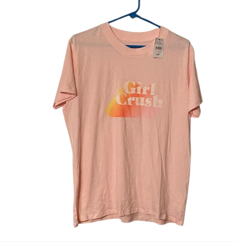 Cotton On Light Pink Tee with Orange Graphic